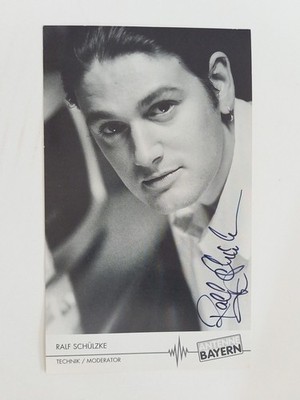 Ralf Schülzke-technology/moderator antenna Bavaria-original autograph-approx. 17.5