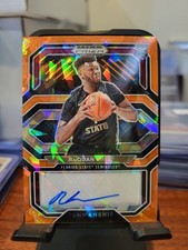 2021 Panini Prizm Draft Picks Orange Ice Prizm Raiquan Gray Autograph Rookie