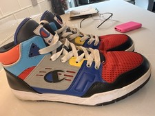 Champion 3 on 3 Hi Top Black RED BLUE Multicolor Men's Shoes, Sz 11 Comfortable