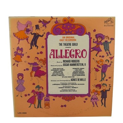 Richard Rodgers Oscar Hammerstein II Allegro LP Record 1947 RCA Victor Mono