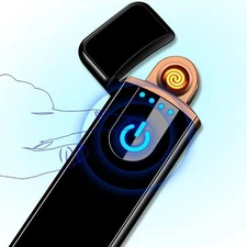 Dual Arc Electric USB Lighter Plasma Rechargeable Windproof Flameless Cigarette