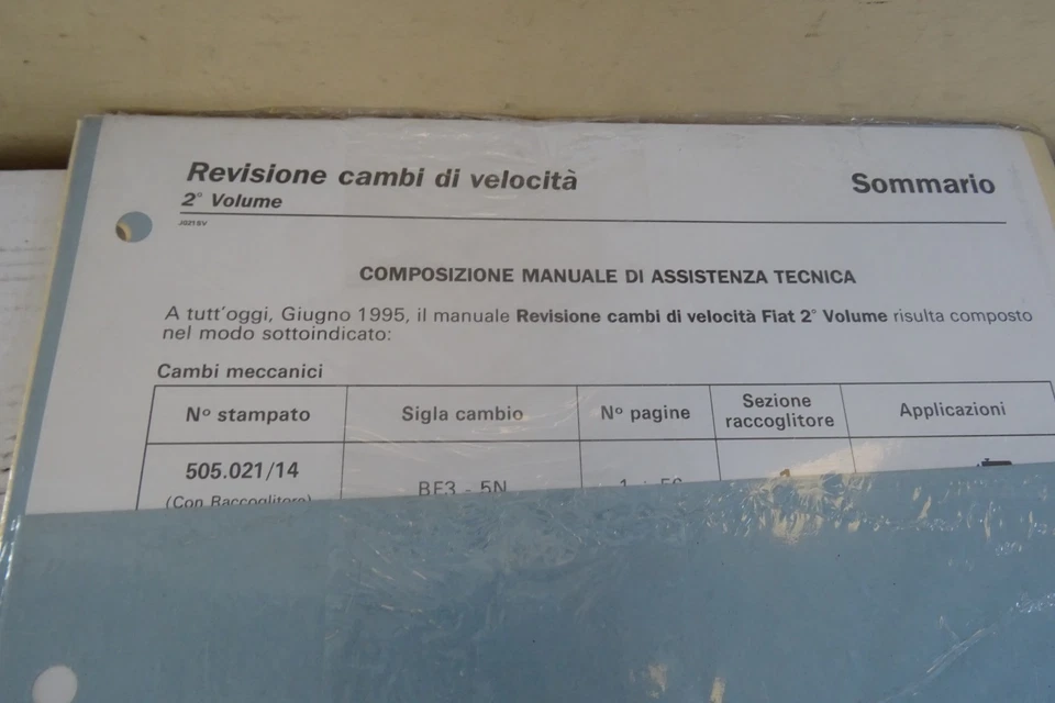 supplemento al manuale officina Fiat revisione cambio di velocità C. 510.5.21 - Immagine 3 di 4
