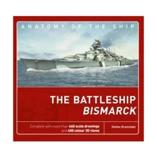 Osprey Anatomy of the Ship Battleship Bismarck New