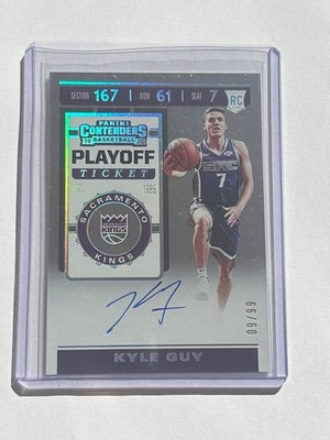2019/20 Panini Contenders, Kyle Guy, Playoff Ticket Auto /99 #143 RC