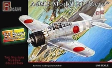 Pegasus E-Z Snapz A6M2 Zero - Snap Tite Plastic Model Aircraft Aircraft - 1/48