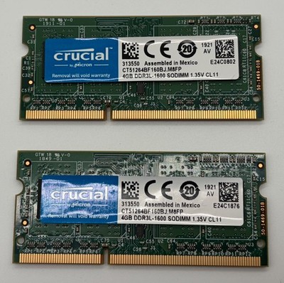 Crucial 8GB (2x4GB) DDR3L 1600MHz SO-DIMM CL11   iMac 27'' A1419 (2012-Mid 2015)