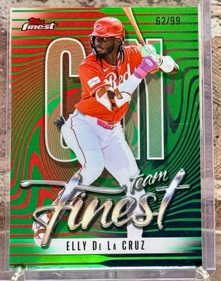 2026 Topps Finest Elly De La Cruz #TF-18 Team Finest Insert Green /99
