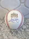 John Lackey Signed 2016 World Series Baseball Beckett COA Chicago Cubs
