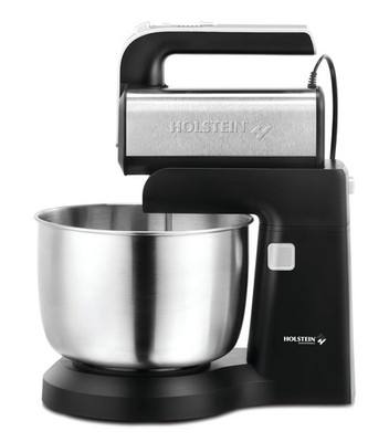 Holstein Housewares 5-Speed Hand and Stand Mixer, 250W Power with LED Light, ...