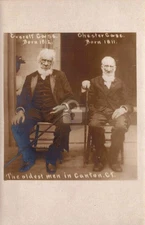 Oldest Men in Canton Connecticut 1900s RPPC Photo Postcard COPY