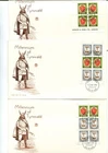 Isle of Man 1979 Set of 3 Millennium Booklet pane stamp FDC's