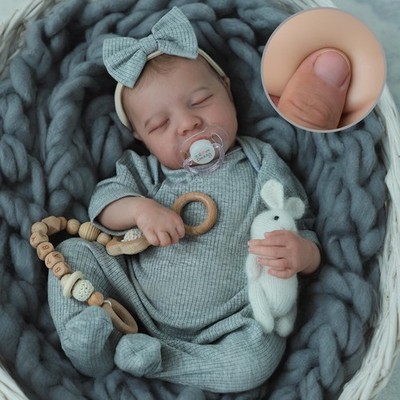 Realistic Reborn Baby Dolls - 18 Inch Real Life Baby Girl with Accessories, S...