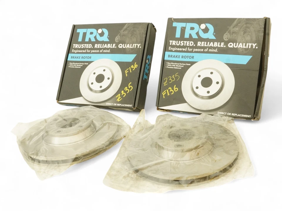 2007 - 2015 Audi Q7 4L Rotor Brake Disc Trusted Reliable Quality Trq Set Of 2 Foto 4 de 4