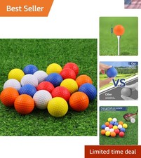 20 Pack Foam Golf Balls, 41mm Practice Golf Balls, Realistic Feel and Long La...