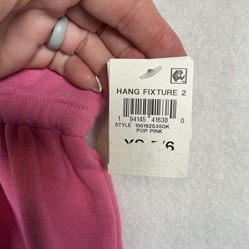 Epic Threads French Terry Dress Girls XS 5/6 Pop Pink Drawstring Waist Pullover - Picture 3 of 5