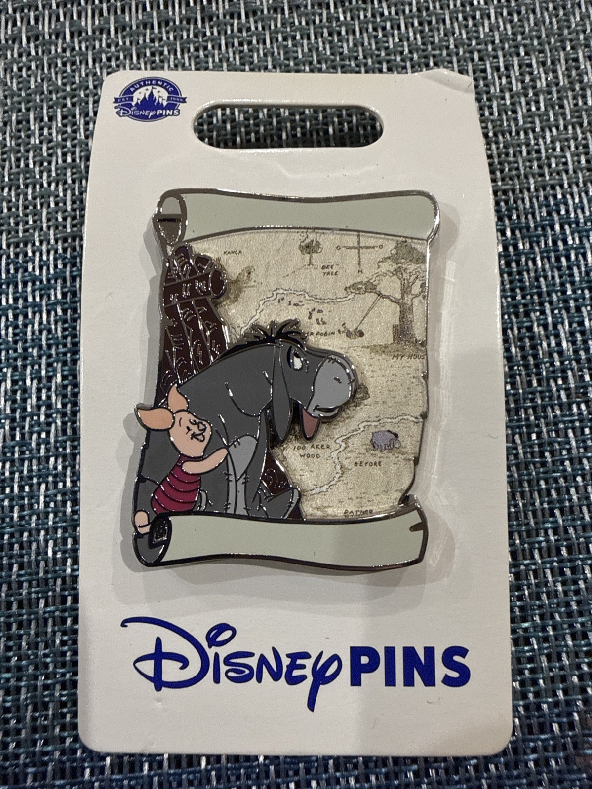 2023 Disney Parks Winnie The Pooh Piglet & Eeyore Map Open Edition Pin