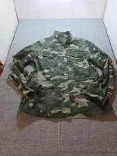 Love Tree Green Camouflage Cotton Military Style Womens Jacket Sz L