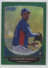2013 Bowman Chrome Prospects Green Refractor Yohander Mendez #BCP176 9ig