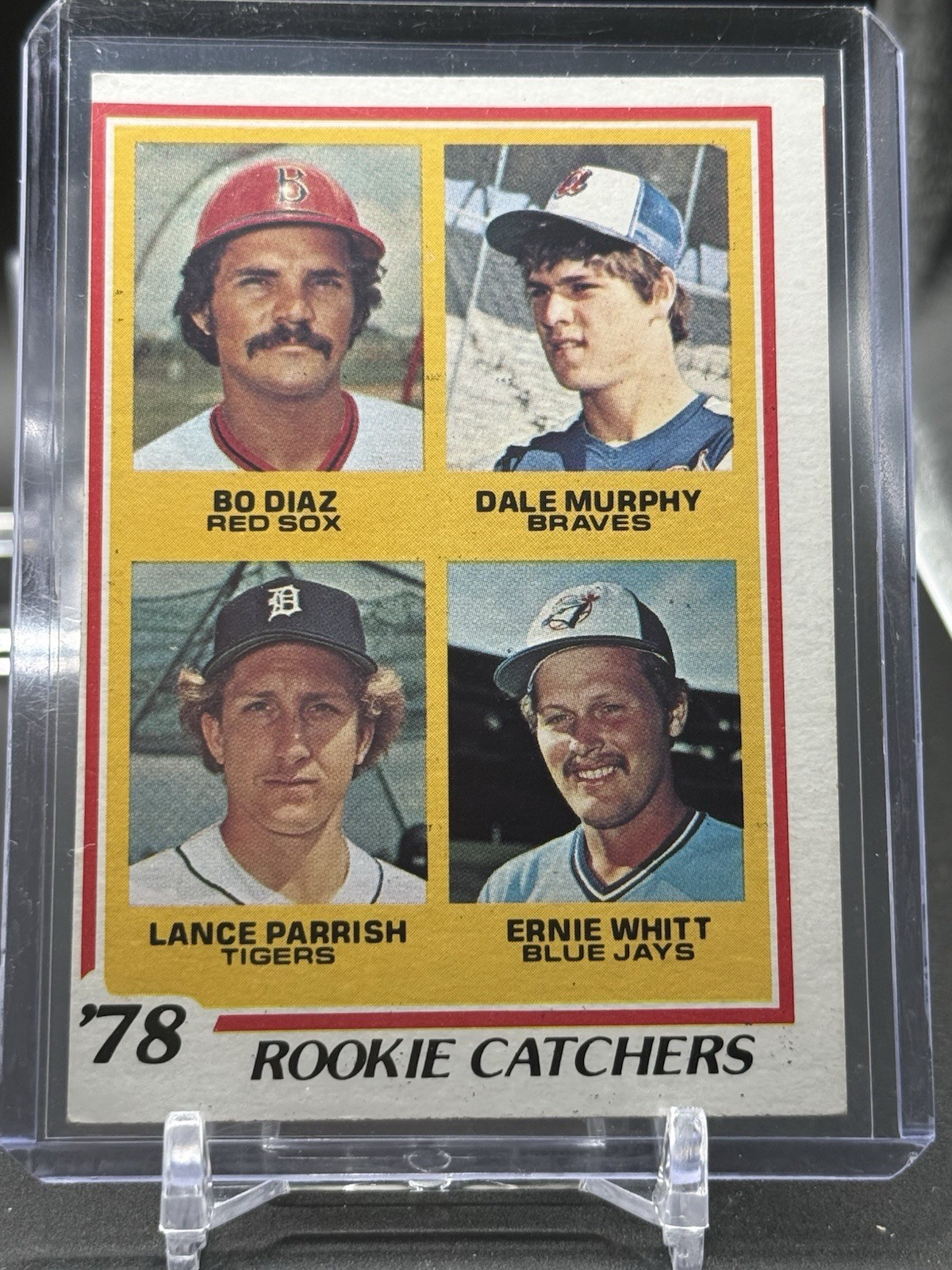 1978 Topps - Rookie Catchers Dale Murphy, Lance Parrish, Ernie Whitt #708 (RC)