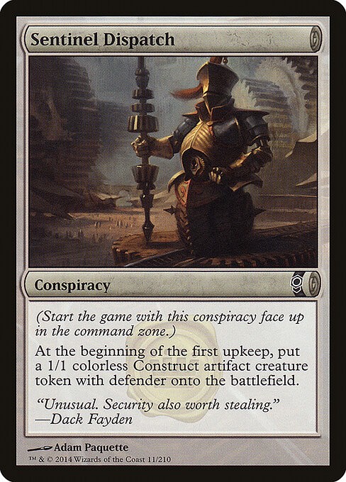 Sentinel Dispatch Foil Conspiracy 11 NM MTG