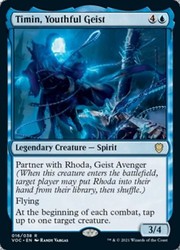 Timin, Youthful Geist 16/38 Commander: Innistrad: Crimson Vow Rare