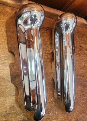2 OE 1948-1950 Packard Custom Eight (1 LH Front & 1 LH Rear) Bumper Guards