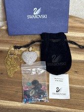 SWAROVSKI CRYSTAL HEART PENDANT NECKLACE WITH ROMACE OF STONES WITH BAG