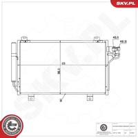 Esen Skv Kondensator Klimaanlage 86SKV272 Aluminium FüR Mazda Gj Gl Bm Bn BM4