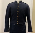 Repro Civil War Union Army Navy Blue Wool, "State" Pattern Shell Jacket, SZ 44"