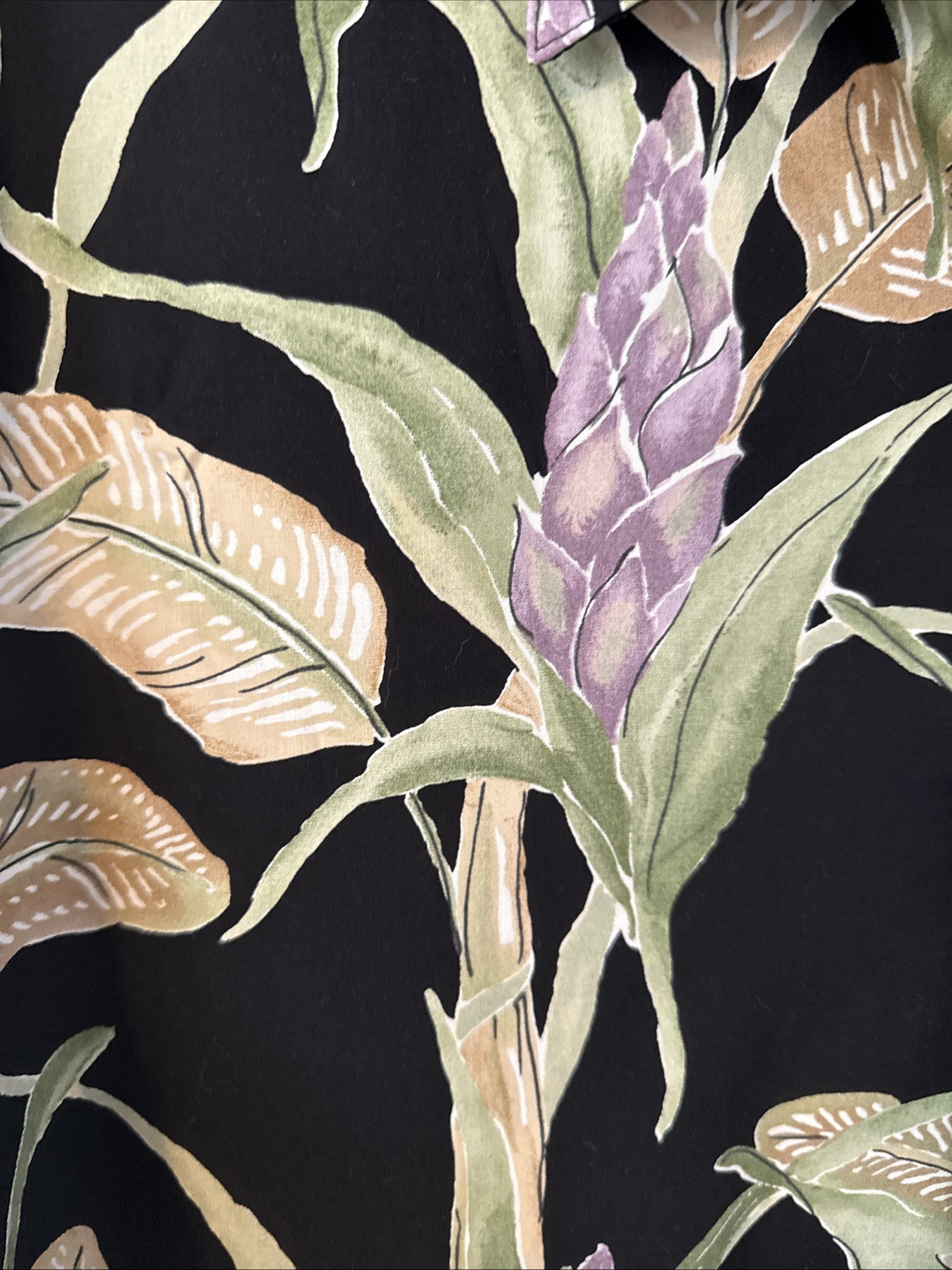 Vintage Tori Richard Hawaiian Cotton Lawn Floral Mens XL Short Sleeve Shirt USA