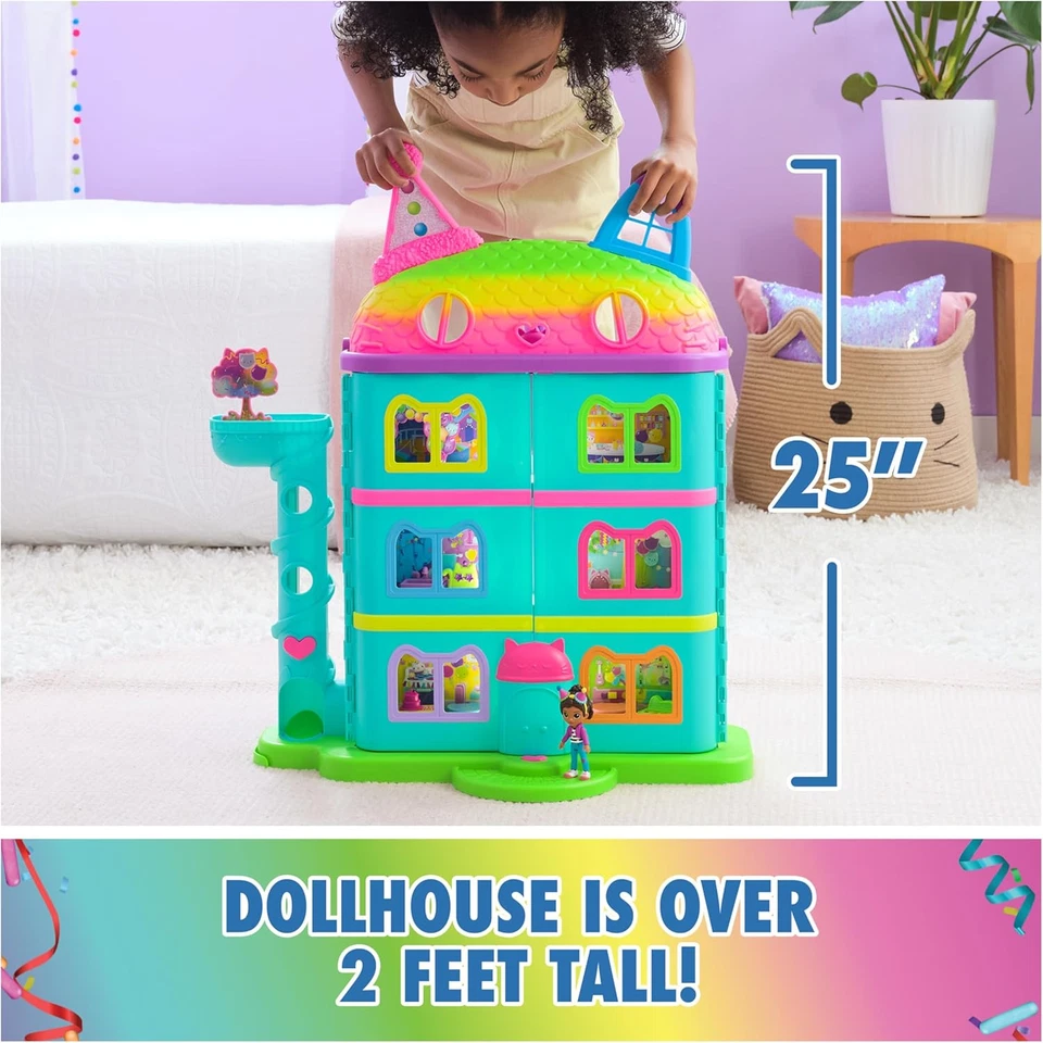 Gabby’S Dollhouse, 14-Piece Rainbow-Themed, Celebration Doll’S House, Toy Figure - image 4 of 4