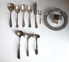 11 Pc. Mixed Lot Sterling Silver Spoons Ladles Use or Scrap Gorham Natl 239g