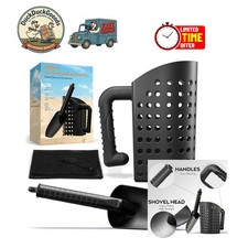 Portable Sand Scoop with 129 Holes: Efficient Treasure Tool for Beach and Beyond