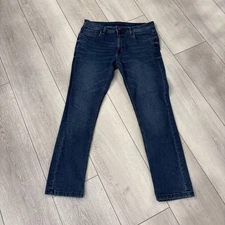 The Perfect Jean NYC Men 34x32* Blue Slim Fit Dark Wash Stretch Denim