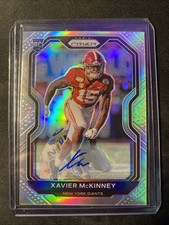 2020 Panini Prizm #349 Xavier McKinney RC Rookie Silver Prizm AUTO