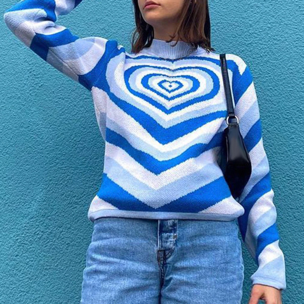 Heart outlet wave sweater