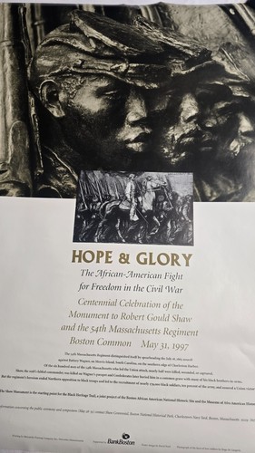 Poster Hope&Glory Centennial Celebration of the Monument to Robert Goul Shaw - Picture 2 of 4