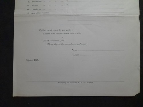 1945 Southern Railway - A New Carriage - Tell Us What You Think Form - Picture 6 of 6