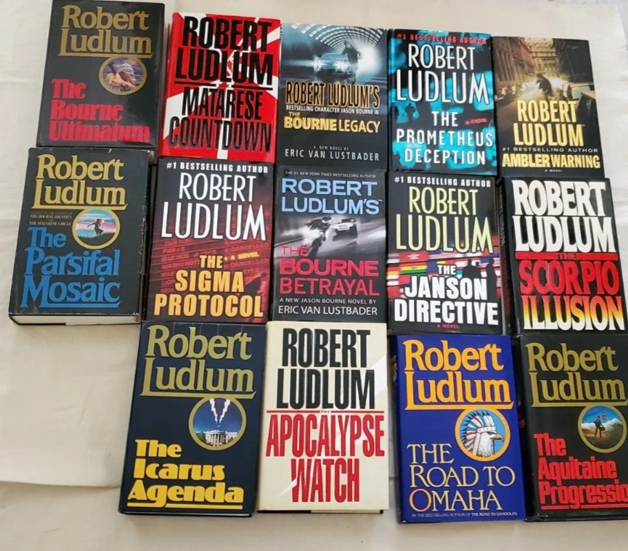 LOT of 14 Robert Ludlum HARDCOVER Books | eBay