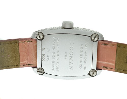Locman Diamond Ref 485 MOP Dial Diamonds Aluminum Date Quartz 28MM Ladies' Watch - Picture 9 of 11