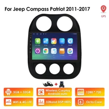 10.1" Android Car Stereo For Jeep Compass/Patriot Apple CarPlay Radio GPS WiFi