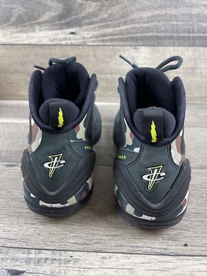 Nike Air Penny Hardaway V 5 Camo Black Green Volt 628569-307 Men's