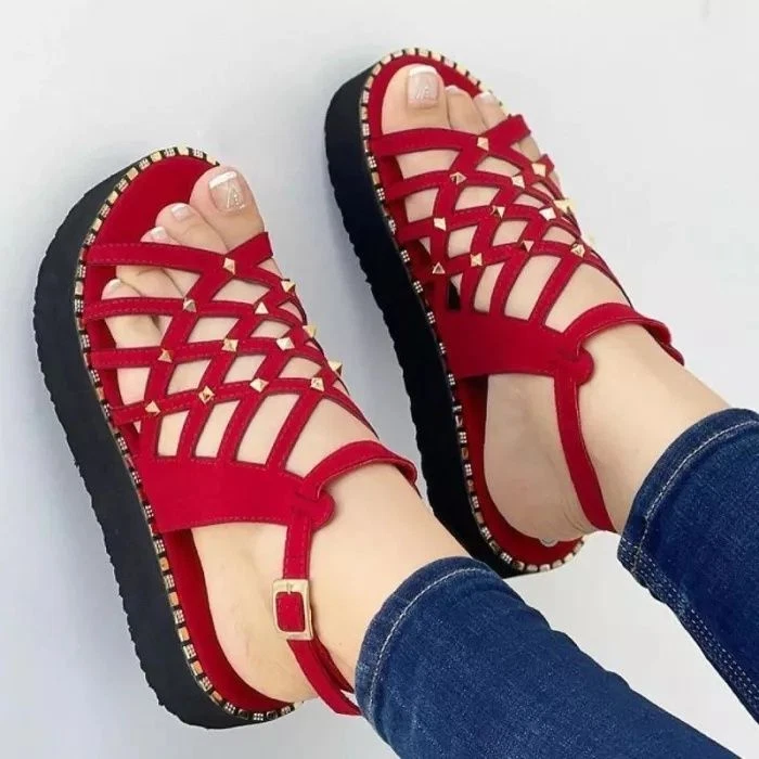 Sandalias Romanas Con Plataforma Para Mujer Zapatos C modos