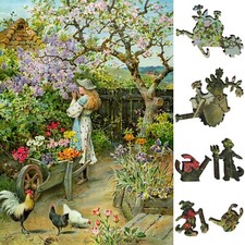 Wooden Jigsaw Puzzle for Adults by FoxSmartBox - 220 Pieces - Spring Blossoms