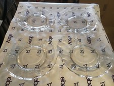 Clear glass 7 1/4" plates