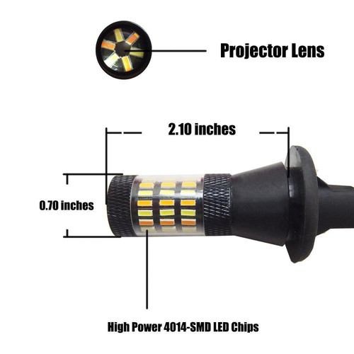 No OBC error Bau15s 7507 Switchback LED Front Turn Signal Lights or DRL Bulbs - Picture 12 of 12