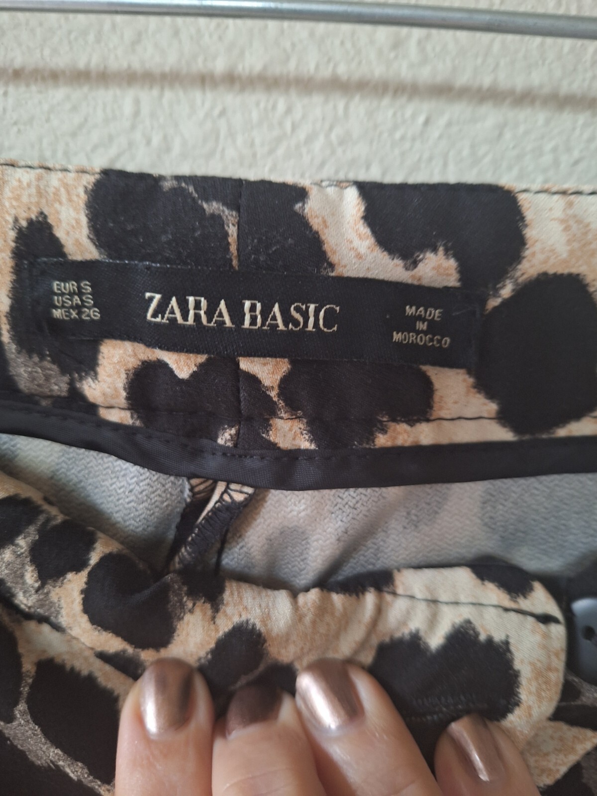 Zara Basic Mini Flare Leopard Pants. Stretchy. Wo… - image 2