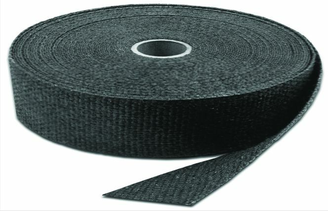 BIKE IT BLACK 1"" EXHAUST WRAP TAPE 50FT ROLL