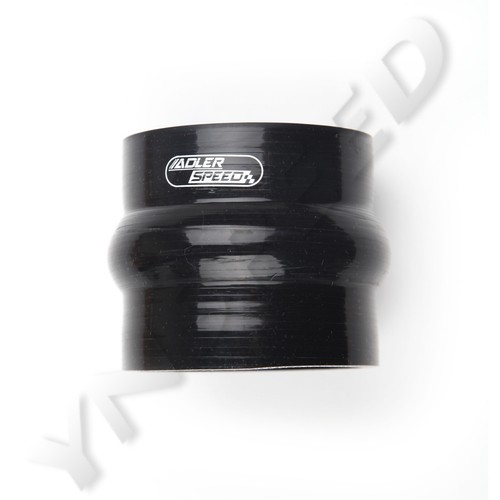 ENVÍO A EE. UU. 4 capas 3,5" pulgadas tubo de manguera de joroba recta turbo tubo acoplador de silicona negro - Imagen 2 de 6