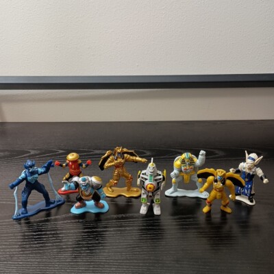 Mighty Morphin Power Rangers Lot Of 8 PVC Figures Bandai Cake Toppers Vintage 